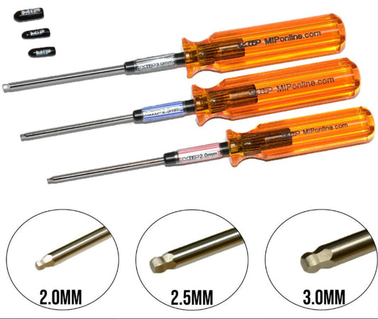 MIP METRIC BALL END WRENCH SET (3), 2.0, 2.5, 3.0 MM #9506